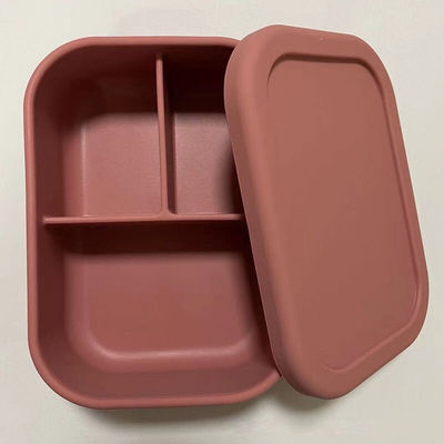 418g Leakproof Kids School Silicone Lunch Box con tapa Eco amigable y fácil de limpiar