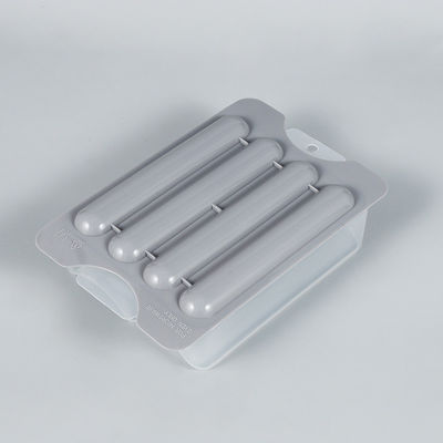 Cocinadora de perritos calientes de plástico libre de BPA con color personalizado y compartimiento para platos laterales
