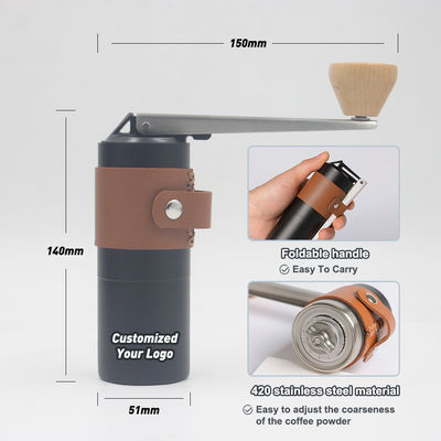 Conveniente y estilo de diseño europeo para exteriores portable plegable manual set de molino de café