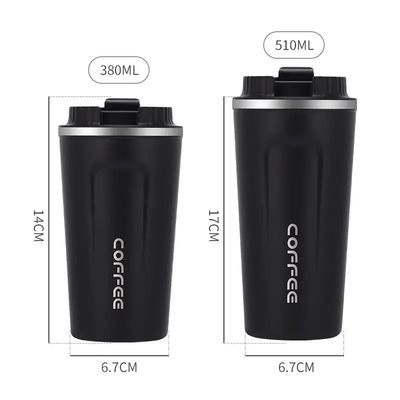 18/8 Taza de acero inoxidable aislada para viajes con aislamiento de vacío de doble pared