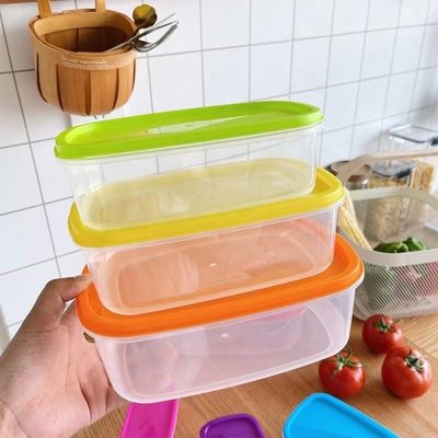 Solución de almacenamiento de alimentos Organizador de refrigerador de plástico rectangular transparente libre de BPA