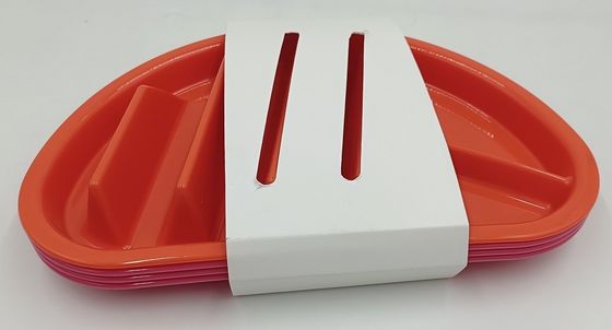 Lavadoras de platos sostenibles, seguras y libres de BPA, placas de plástico de microondas para regresar a la escuela
