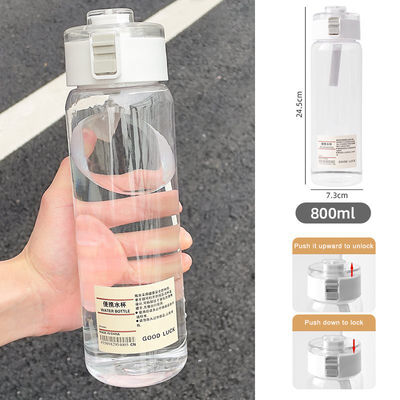 Aplicable Personas Adultos Botella de agua de plástico transparente con material personalizado