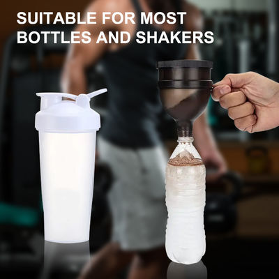 Alimentos 4 OZ/120Ml Funnel de proteína en polvo con llavero portátil y conveniente dispensador