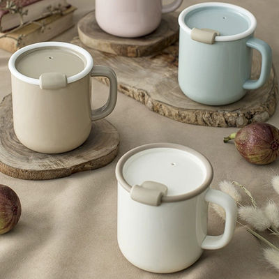 Tazas de café de oficina Mesa de arriba Taza de té regalo de cumpleaños 420ml con tapa de conservación de calor
