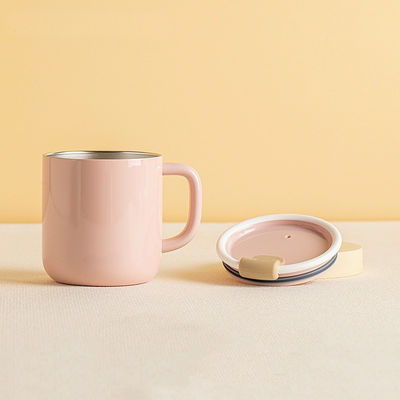 Tazas de café de oficina Mesa de arriba Taza de té regalo de cumpleaños 420ml con tapa de conservación de calor