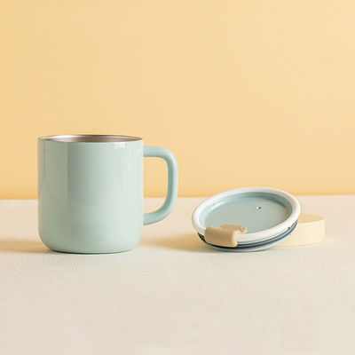 Tazas de café de oficina Mesa de arriba Taza de té regalo de cumpleaños 420ml con tapa de conservación de calor