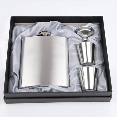 Flasca de la cadera de acero inoxidable 304 para alcohol negro mate Capacidad 1 oz 2 oz 3 oz 4 oz 5 oz