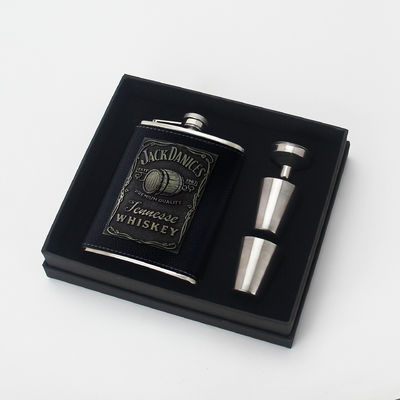 Flasca de la cadera de acero inoxidable 304 para alcohol negro mate Capacidad 1 oz 2 oz 3 oz 4 oz 5 oz