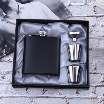 Flasca de la cadera de acero inoxidable 304 para alcohol negro mate Capacidad 1 oz 2 oz 3 oz 4 oz 5 oz