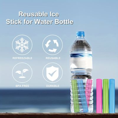 35g Color personalizado Reutilizables palos de cubo de hielo para la congelación de botellas de agua de refrigeración