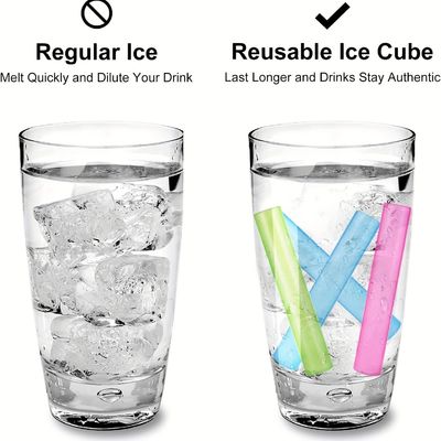 35g Color personalizado Reutilizables palos de cubo de hielo para la congelación de botellas de agua de refrigeración