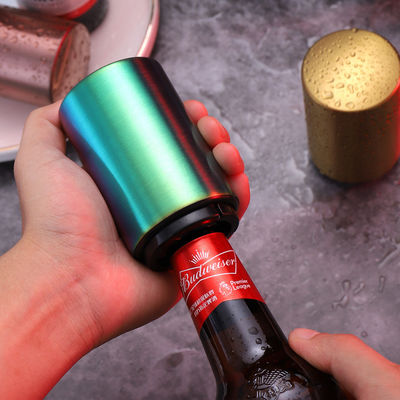 Impresiones personalizadas Abierto automático de cerveza de acero inoxidable sin daños en la tapa y material