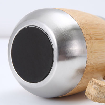 450 ml de copa de acero inoxidable de bambú estilo de diseño clásico y accesorios de agarre de mano para su