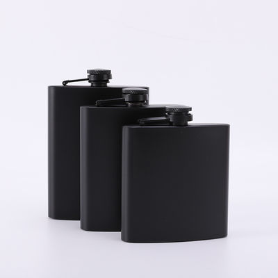 Conjunto de regalo de whisky inoxidable portátil de acero inoxidable para acampar con botella de cadera a prueba de fugas
