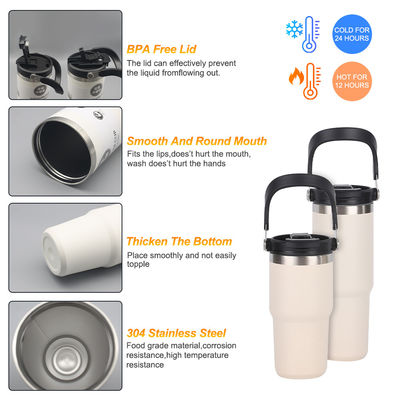 20 oz 304 de acero inoxidable Taza de coche portátil y de viaje amigable con aislamiento al vacío