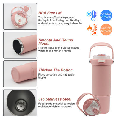 BPA libre 316 aislamiento de acero inoxidable y protección contra el frío tumbler 1 pieza con tapa