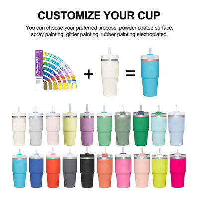 Aislamiento térmico 14 oz Copita para niños con paja Bpa libre de doble pared Tumbler de acero inoxidable
