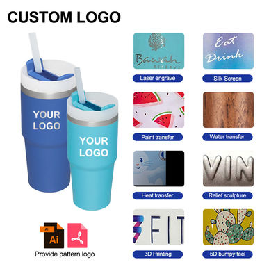 Aislamiento térmico 14 oz Copita para niños con paja Bpa libre de doble pared Tumbler de acero inoxidable