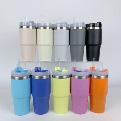 Aislamiento térmico 14 oz Copita para niños con paja Bpa libre de doble pared Tumbler de acero inoxidable