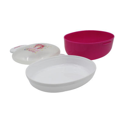 Caja Bento de plástico Caja de almuerzo con cerradura para niños Característica calefactible estilo europeo