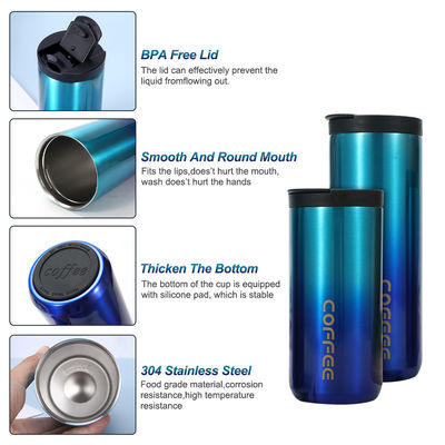 Regalos de negocios 550ml de aislamiento al vacío de acero inoxidable Taza de viaje con tapa a prueba de fugas