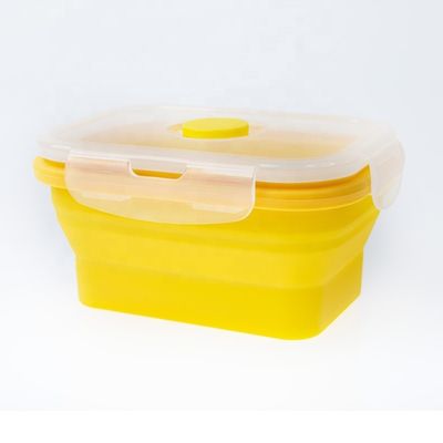 Muy personalizado, seguro, microondas, amigable con el medio ambiente, caja de silicona para el almuerzo