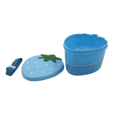 Contenedor de alimentos en forma de fresa para niños 15x12x8.7cm Embalaje de caja de almuerzo a prueba de fugas personalizado