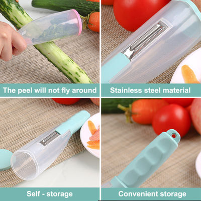 Peelers Zesters herramienta portátil de almacenamiento para la preparación sostenible de frutas y verduras