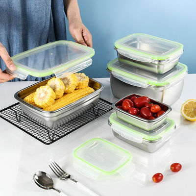 Caja de comidas de acero inoxidable 304 no tóxica Resistente a los ácidos alimentarios Inodoro y insípido