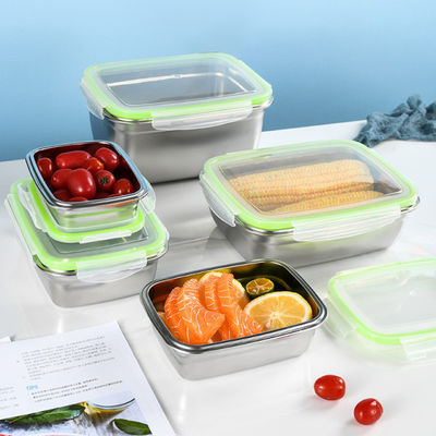 Caja de comidas de acero inoxidable 304 no tóxica Resistente a los ácidos alimentarios Inodoro y insípido