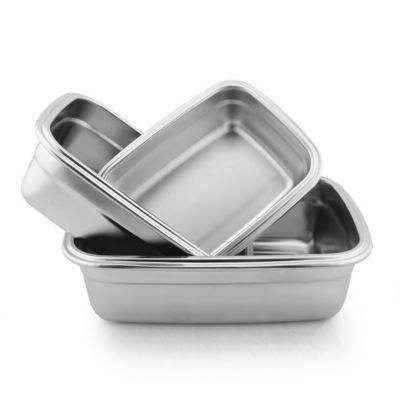 Caja de comidas de acero inoxidable 304 no tóxica Resistente a los ácidos alimentarios Inodoro y insípido