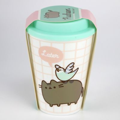 12 oz 350 ml de cubierta de silicona de PP de fibra de bambú Taza de café reutilizable con tapa Un artículo de regalo ideal