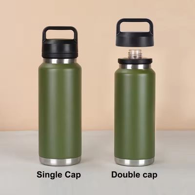Adultos botella de agua aislada de doble pared de acero inoxidable botella de bebida deportiva de gimnasio