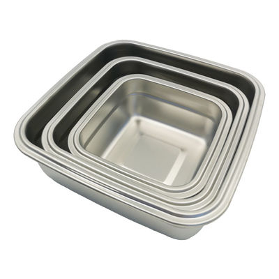 Rectángulo 400/750/1200ml de acero inoxidable Bento Set de la caja de almuerzo con tapas de bloqueo y duradero