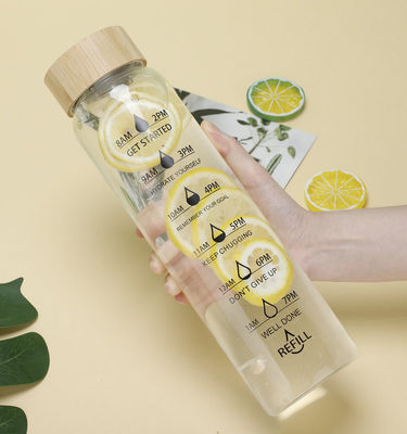 TOUR Copas de vidrio para actividades al aire libre con capacidad de 700 ml / 1000 ml y escala de tiempo