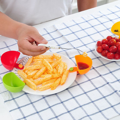 10g de vinagre de tomate, clip de condimento, plato de plástico, clip de plástico para soporte de plato