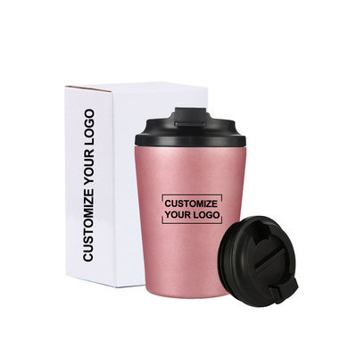 12 oz de viaje reutilizable taza de café taza aislada térmica de acero inoxidable tumbler más alto