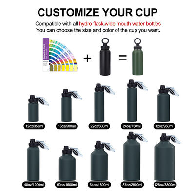 Equipado con recubrimiento anticorrosión de acero inoxidable y plástico botella de agua magnética para gimnasio