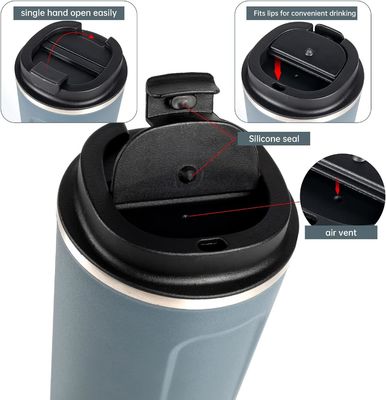 Taza de viaje de acero inoxidable de 510 ml de vacío de café aislado para regalos