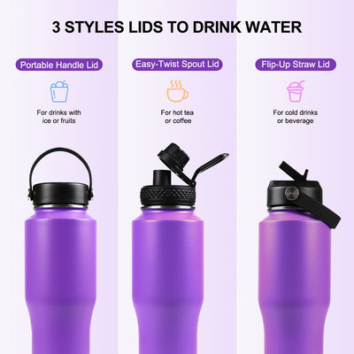 Mejora tu equipo de campamento con esta botella de agua de acero inoxidable de 32 onzas y tapa del gapo