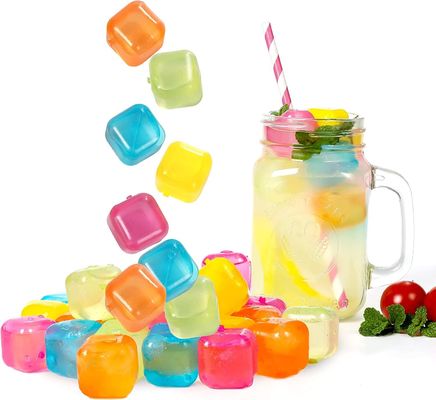 Coloridos cubitos de hielo refrescables 310g hechos de material de grado alimenticio plástico libre de BPA