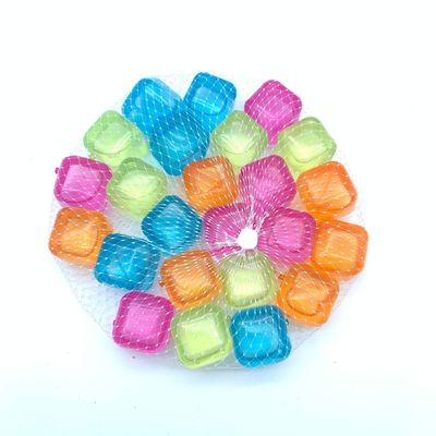 Coloridos cubitos de hielo refrescables 310g hechos de material de grado alimenticio plástico libre de BPA