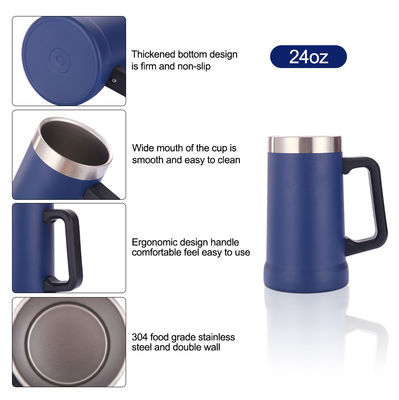 350g de doble pared de vacío aislante de acero inoxidable taza de cerveza 16 oz 24 oz tipo de bebida tazas