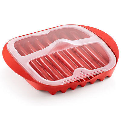 28*25*5cm Material PP de grado alimenticio personalizado Cocina de microondas con tapa acepta logotipo personalizado