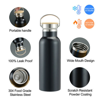 Botellas de 500 ml/750 ml aisladas al vacío con acero inoxidable de doble pared