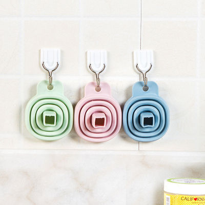 Material de grado alimenticio cocina mini silicona suave embudo plegable retráctil