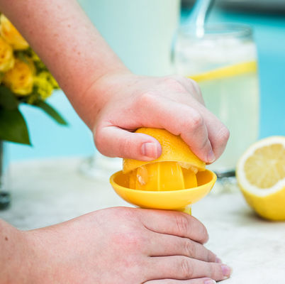 Extraer sin esfuerzo el jugo con 8 * 11CM 85g Presioner de cal de plástico portátil