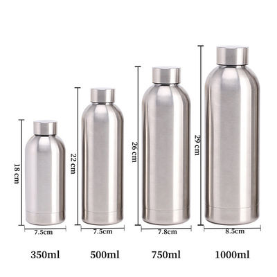 Revestimiento anticorrosión equipado con acero inoxidable de doble pared botella de agua para el beneficio