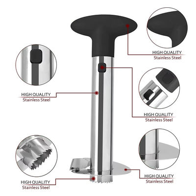 Acero inoxidable 304 Corer de piña cortador de cocina rápida para la eliminación fácil de núcleo
